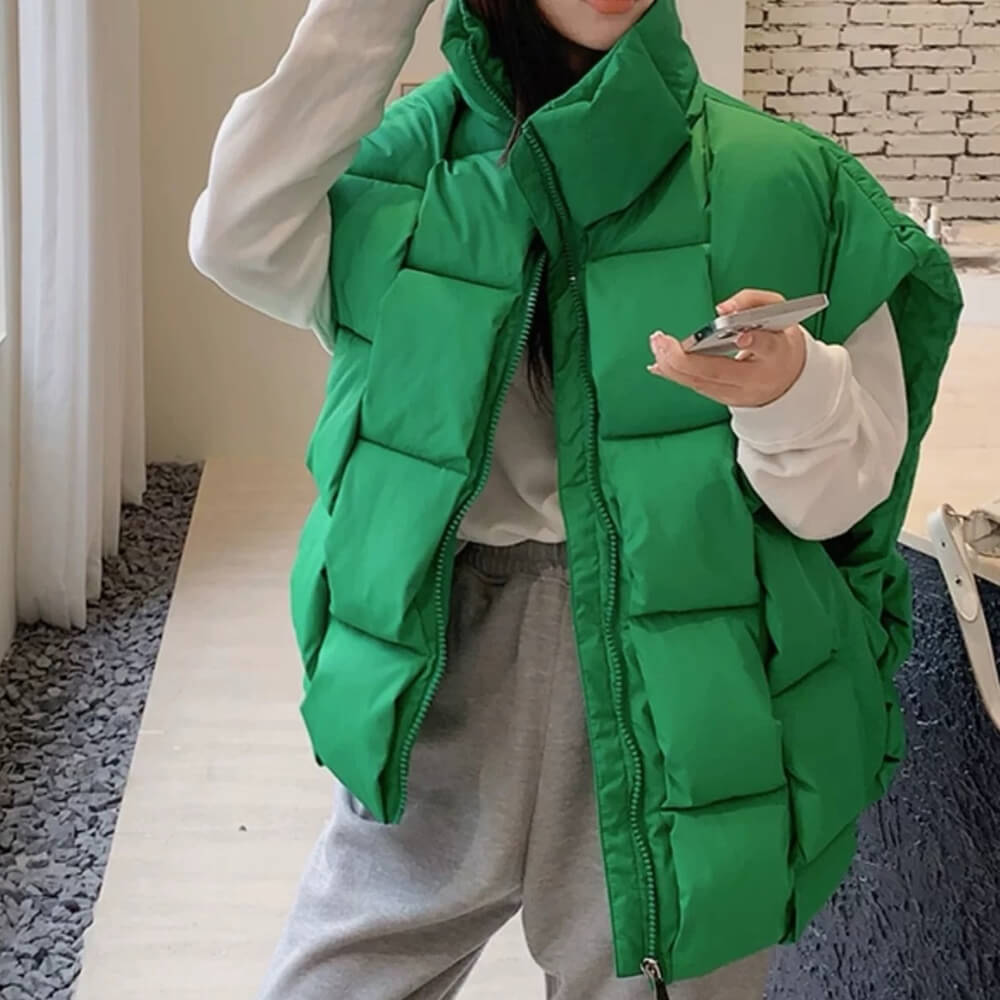 Cute Everyday Outfits, Outfit Inspo Casual Vacay Mode Oversized Puffer Vest Cute Everyday Outfits, Outfit Inspo Casual Vacay Mode Oversized Puffer Vest