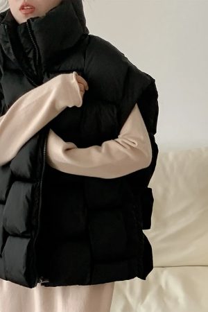 Cute Everyday Outfits, Outfit Inspo Casual Vacay Mode Oversized Puffer Vest