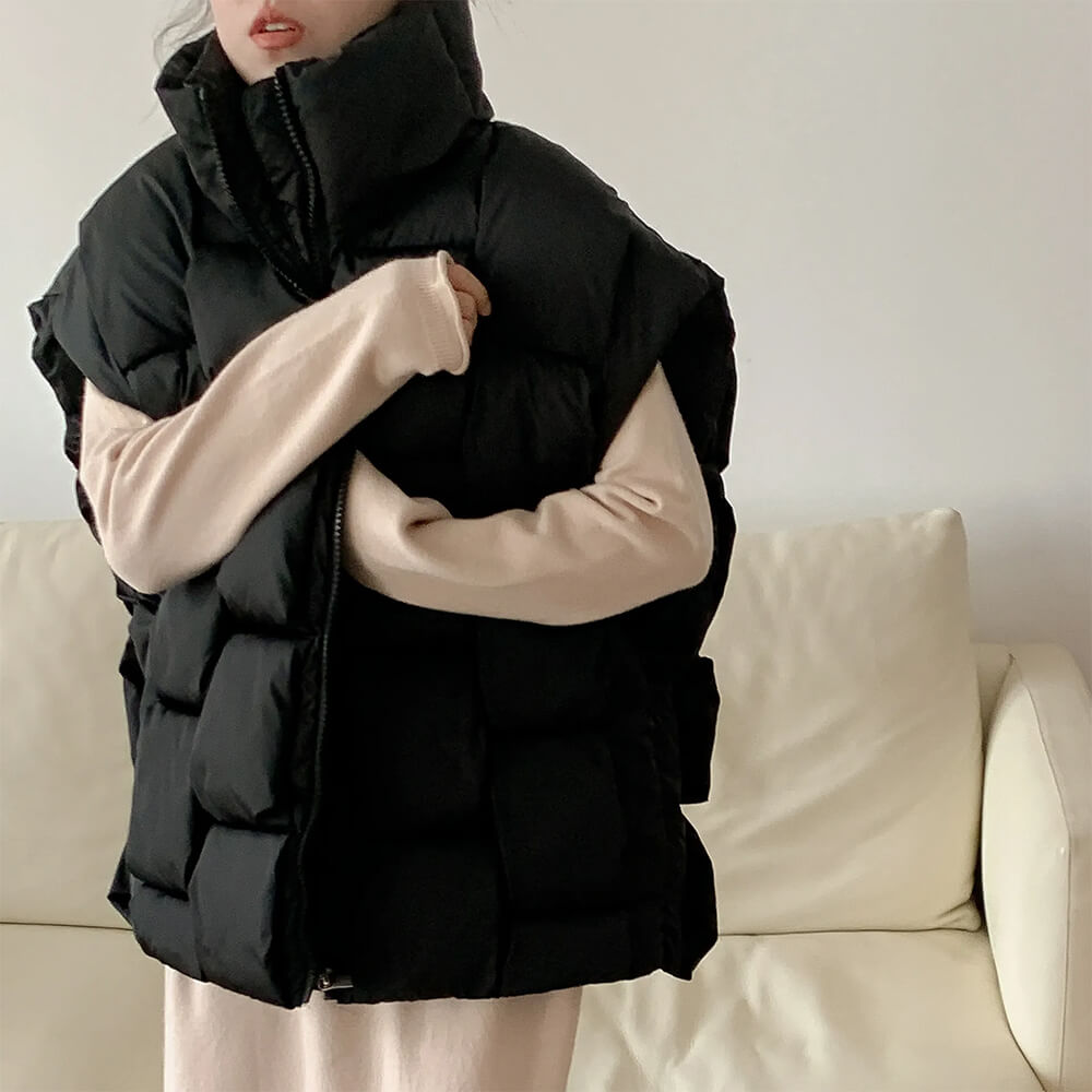 Cute Everyday Outfits, Outfit Inspo Casual Vacay Mode Oversized Puffer Vest Cute Everyday Outfits, Outfit Inspo Casual Vacay Mode Oversized Puffer Vest