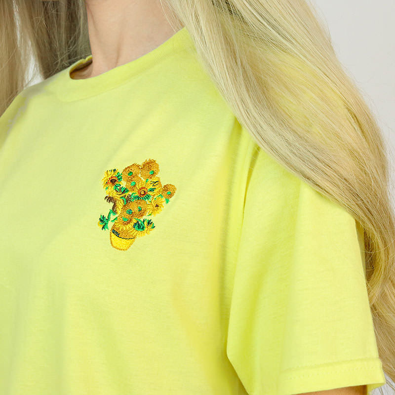 Cute Everyday Outfits, Outfit Inspo Casual Van Gogh Sunflowers Tee