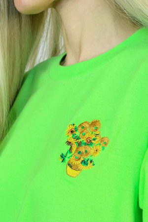 Cute Everyday Outfits, Outfit Inspo Casual Van Gogh Sunflowers Tee