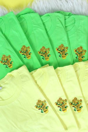 Cute Everyday Outfits, Outfit Inspo Casual Van Gogh Sunflowers Tee