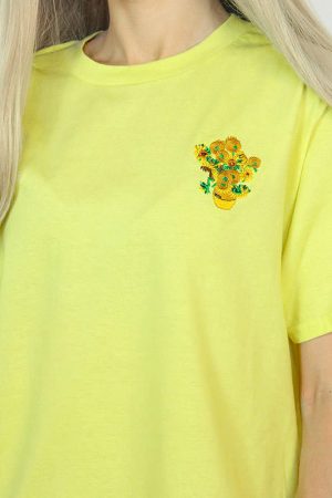 Cute Everyday Outfits, Outfit Inspo Casual Van Gogh Sunflowers Tee