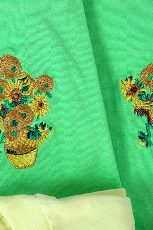 Cute Everyday Outfits, Outfit Inspo Casual Van Gogh Sunflowers Tee