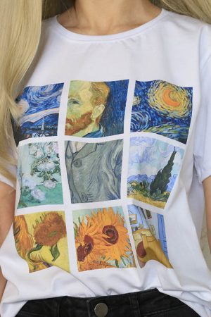 Cute Everyday Outfits, Outfit Inspo Casual Van Gogh Tee