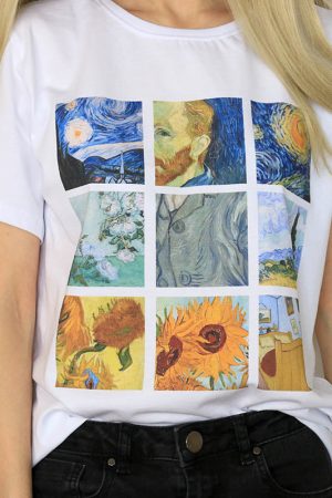 Cute Everyday Outfits, Outfit Inspo Casual Van Gogh Tee
