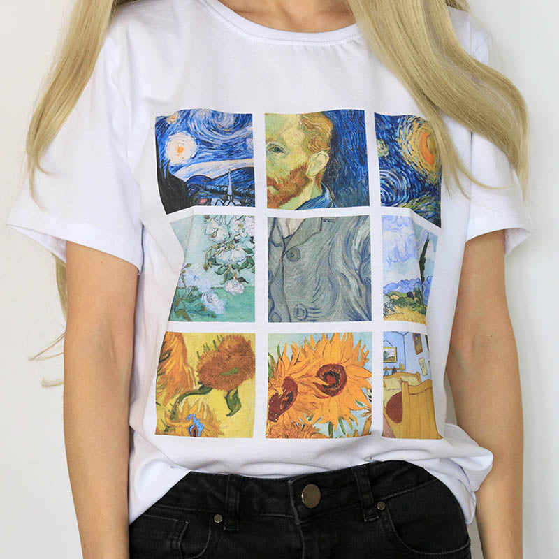 Cute Everyday Outfits, Outfit Inspo Casual Van Gogh Tee Cute Everyday Outfits, Outfit Inspo Casual Van Gogh Tee