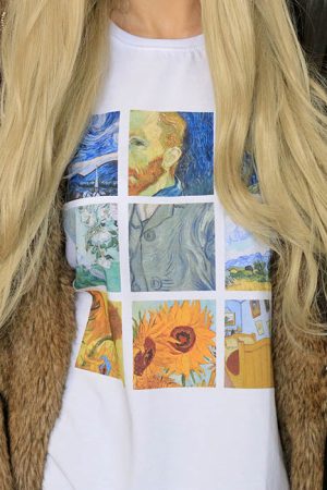 Cute Everyday Outfits, Outfit Inspo Casual Van Gogh Tee