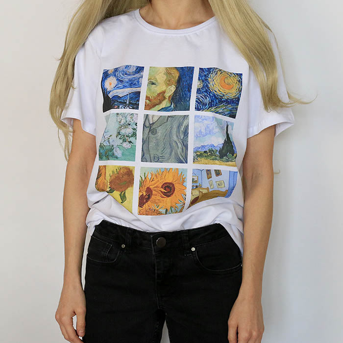 Cute Everyday Outfits, Outfit Inspo Casual Van Gogh Tee Cute Everyday Outfits, Outfit Inspo Casual Van Gogh Tee