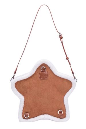 Cute Everyday Outfits, Outfit Inspo Casual Vanilla Girl Sheepskin Star Backpack