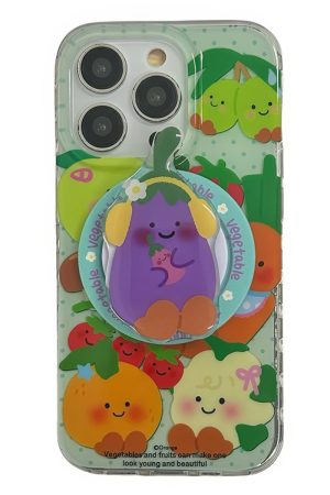 Cute Everyday Outfits, Outfit Inspo Casual Vegetables and Fruits iPhone Case & Grip