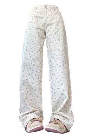 Cute Everyday Outfits, Outfit Inspo Casual Vintage Aesthetic Floral Print Cord Pants