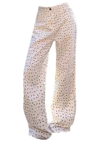 Cute Everyday Outfits, Outfit Inspo Casual Vintage Aesthetic Floral Print Cord Pants