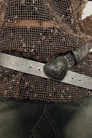 Cute Everyday Outfits, Outfit Inspo Casual Vintage Aesthetic Heart Buckle Belt