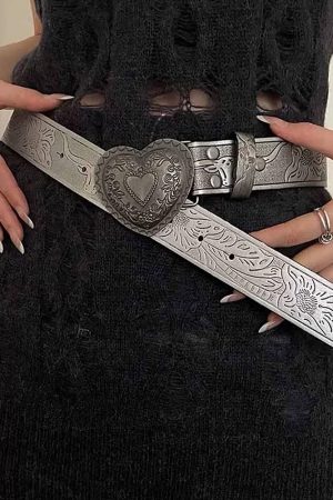 Cute Everyday Outfits, Outfit Inspo Casual Vintage Aesthetic Heart Buckle Belt