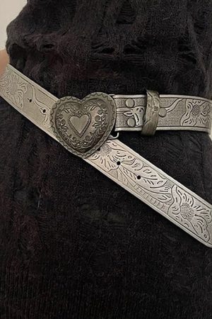 Cute Everyday Outfits, Outfit Inspo Casual Vintage Aesthetic Heart Buckle Belt