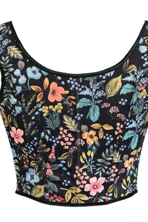 Cute Everyday Outfits, Outfit Inspo Casual Vintage Floral Print Corset