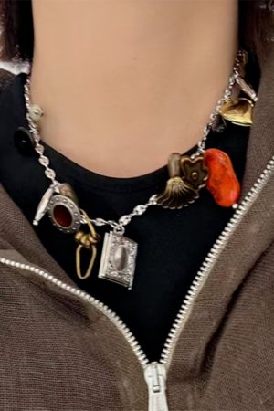 Cute Everyday Outfits, Outfit Inspo Casual Vintage Inspired Charm Necklace