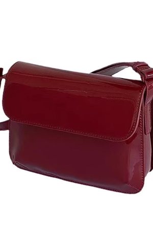 Cute Everyday Outfits, Outfit Inspo Casual Vintage Style Red Lacquered Bag