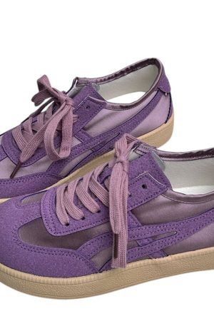 Cute Everyday Outfits, Outfit Inspo Casual Violet Suede Retro Sneakers