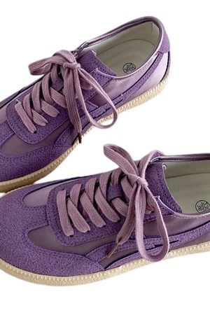 Cute Everyday Outfits, Outfit Inspo Casual Violet Suede Retro Sneakers