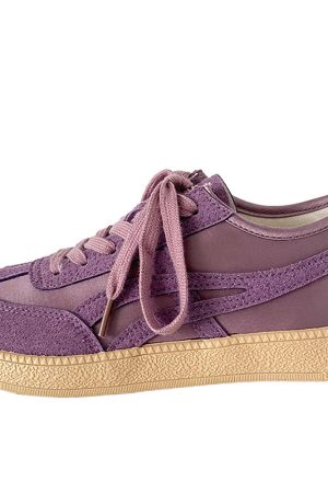 Cute Everyday Outfits, Outfit Inspo Casual Violet Suede Retro Sneakers