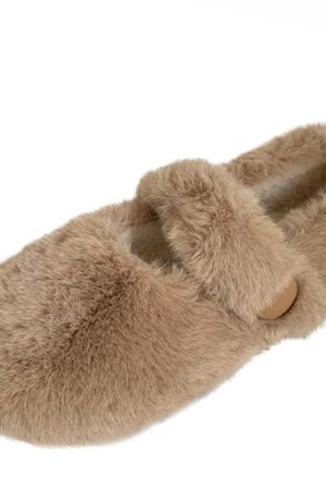 Cute Everyday Outfits, Outfit Inspo Casual Warm Sheepskin Ballet Flats