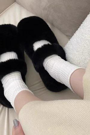 Cute Everyday Outfits, Outfit Inspo Casual Warm Sheepskin Ballet Flats