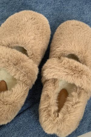 Cute Everyday Outfits, Outfit Inspo Casual Warm Sheepskin Ballet Flats