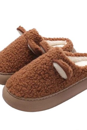 Cute Everyday Outfits, Outfit Inspo Casual Warm Teddy Slippers