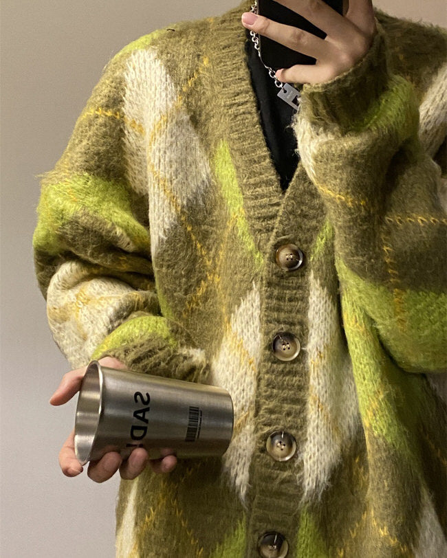 Cute Everyday Outfits, Outfit Inspo Casual Warm Vibes Green Argyle Cardigan Sweater Cute Everyday Outfits, Outfit Inspo Casual Warm Vibes Green Argyle Cardigan Sweater