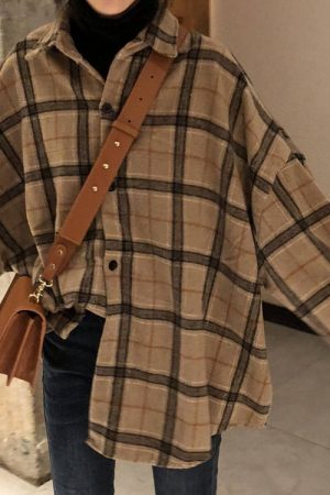 Cute Everyday Outfits, Outfit Inspo Casual Warm Vibes Oversized Plaid Shirt