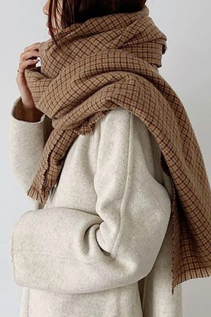 Cute Everyday Outfits, Outfit Inspo Casual Warm Vibes Plaid Scarf
