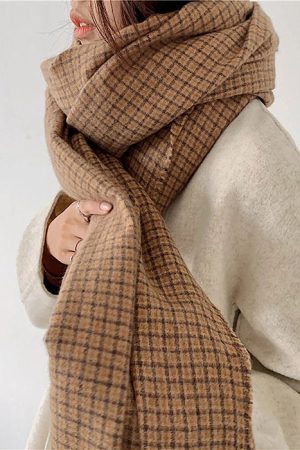 Cute Everyday Outfits, Outfit Inspo Casual Warm Vibes Plaid Scarf