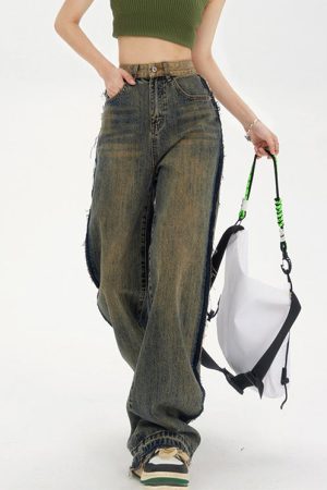 Cute Everyday Outfits, Outfit Inspo Casual Washed Brown Jeans with Contrast Pocket