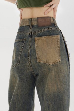 Cute Everyday Outfits, Outfit Inspo Casual Washed Brown Jeans with Contrast Pocket