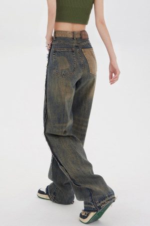 Cute Everyday Outfits, Outfit Inspo Casual Washed Brown Jeans with Contrast Pocket