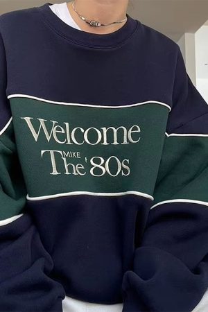 Cute Everyday Outfits, Outfit Inspo Casual Welcome The 80's Sweatshirt