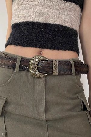 Cute Everyday Outfits, Outfit Inspo Casual Western Aesthetic Buckle Belt
