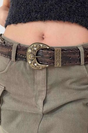 Cute Everyday Outfits, Outfit Inspo Casual Western Aesthetic Buckle Belt