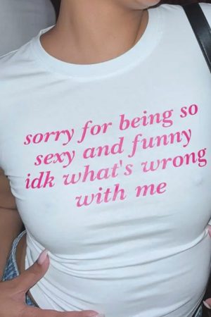 Cute Everyday Outfits, Outfit Inspo Casual What’s Wrong With Me Baby Tee