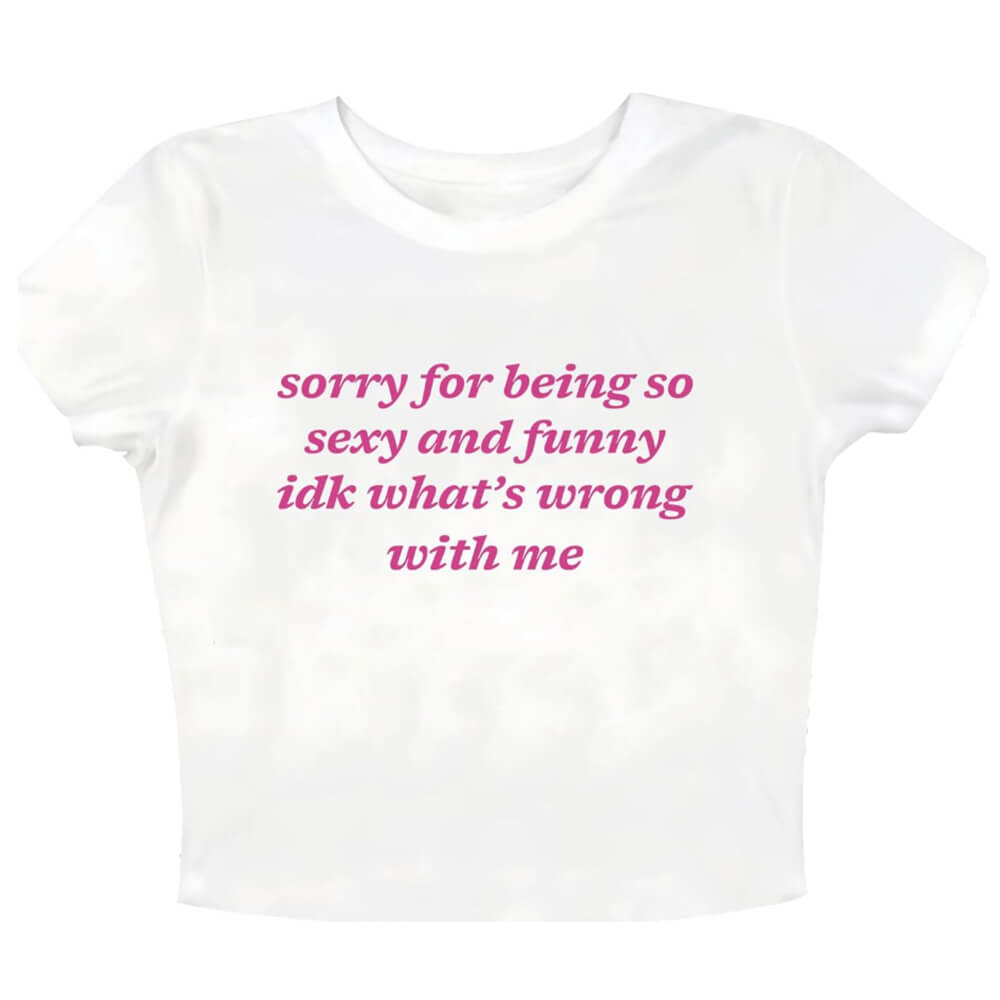 Cute Everyday Outfits, Outfit Inspo Casual What’s Wrong With Me Baby Tee Cute Everyday Outfits, Outfit Inspo Casual What’s Wrong With Me Baby Tee