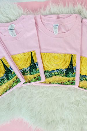 Cute Everyday Outfits, Outfit Inspo Casual Wheat Field with Cypresses Tee