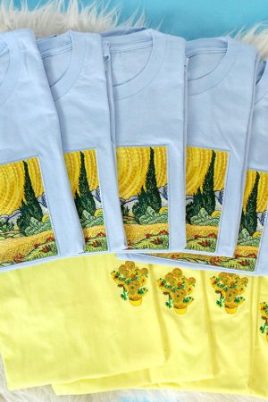 Cute Everyday Outfits, Outfit Inspo Casual Wheat Field with Cypresses Tee