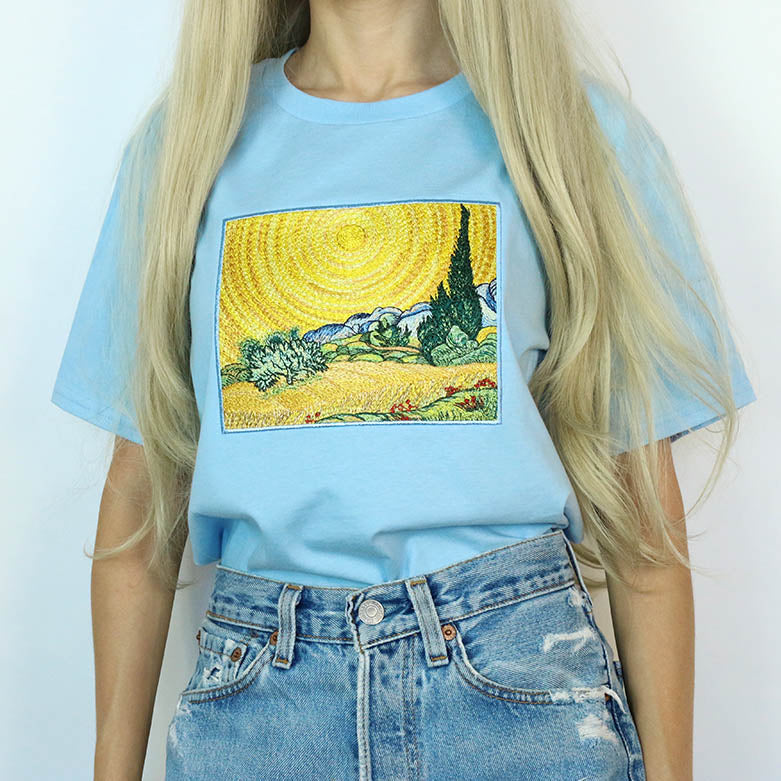 Cute Everyday Outfits, Outfit Inspo Casual Wheat Field with Cypresses Tee