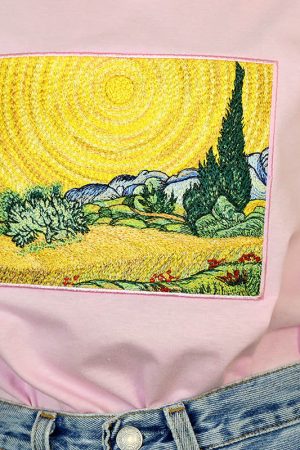 Cute Everyday Outfits, Outfit Inspo Casual Wheat Field with Cypresses Tee