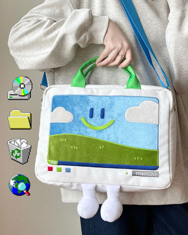 Cute Everyday Outfits, Outfit Inspo Casual Windows XP Aesthetic Embroidery Handbag Cute Everyday Outfits, Outfit Inspo Casual Windows XP Aesthetic Embroidery Handbag