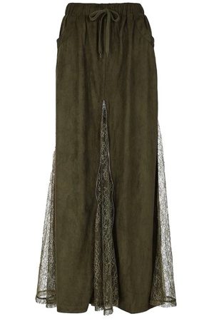 Cute Everyday Outfits, Outfit Inspo Casual Woodland Dreams Lace-Slit Maxi Skirt