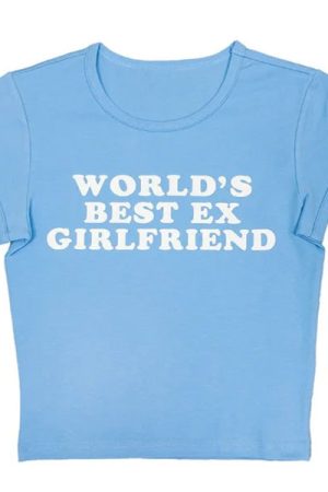 Cute Everyday Outfits, Outfit Inspo Casual World's Best Ex Girlfriend Baby Tee