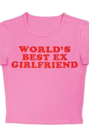 Cute Everyday Outfits, Outfit Inspo Casual World's Best Ex Girlfriend Baby Tee